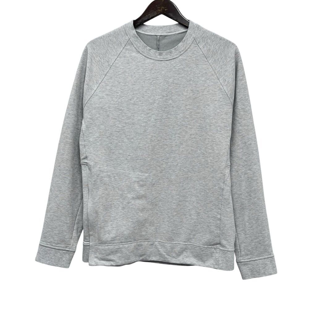 lululemon athletica Men's Light Gray Crewneck Sweatshirt